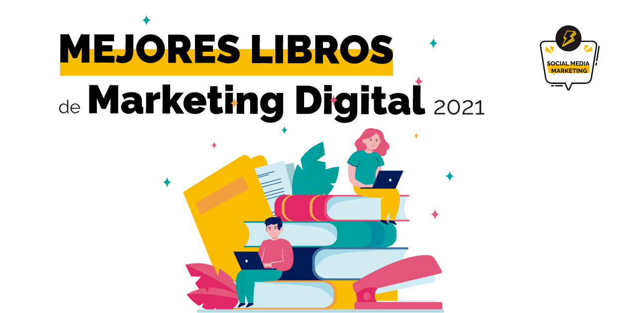 Portada con los mejores libros de marketing digital 2021